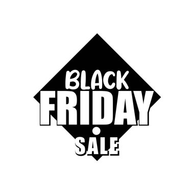 İzole edilmiş Kara Cuma etiketli indirimli Vector