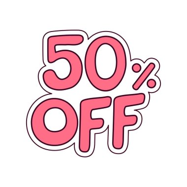 İzole edilmiş yüzde dükkan promosyon vektör çizimi