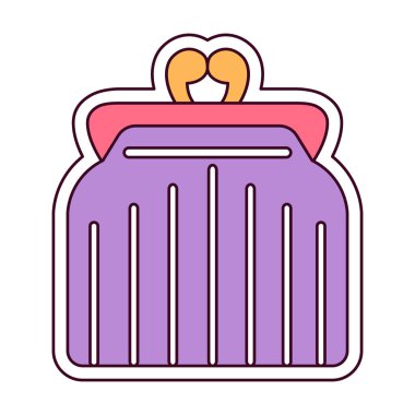 İzole çanta mağazası tanıtım vektör illüstrasyonu