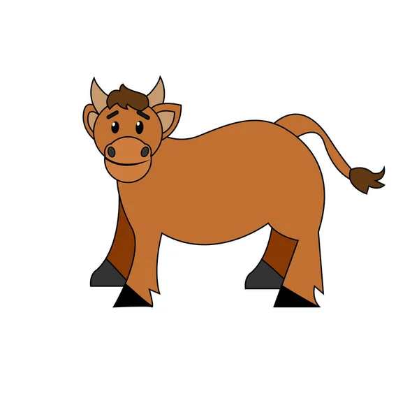 Isolated happy cow nativity character Vector — 图库矢量图片