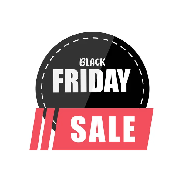 Isolated black friday label discount Vector — Stock Vector