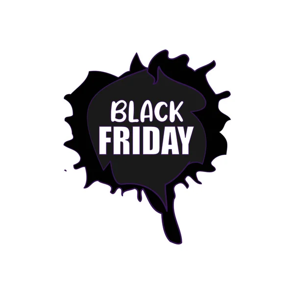 Isolated black friday label discount Vector — Stock Vector