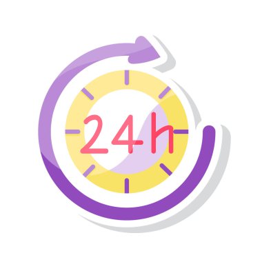 İzole zaman dükkânı promosyon vektör çizimi