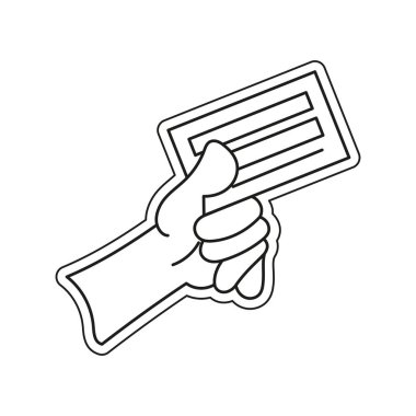 İzole kart mağazası promo vektör illüstrasyonunu çiz