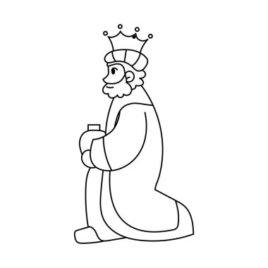 İzole edilmiş Çoban Belen vektör çizimi