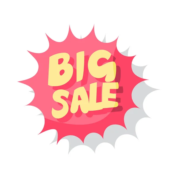 Isolated big sale shop promo vector illustration — Vetor de Stock