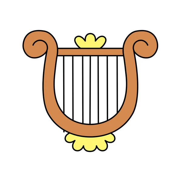 Geïsoleerde harp Belen vector illustratie — Stockvector