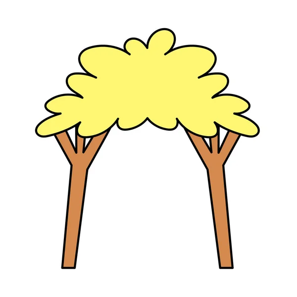 Μεμονωμένο δέντρο Belen διανυσματική απεικόνιση — Διανυσματικό Αρχείο