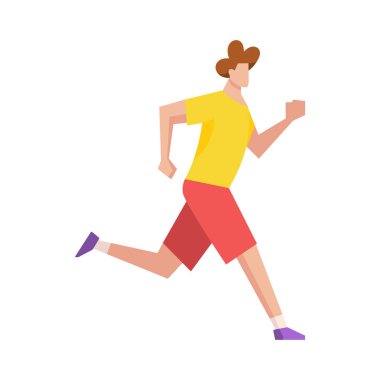 İzole edilmiş adam vektör çizimi yapıyor