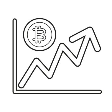 İzole edilmiş bitcoin konsepti Kripto para birimi vektörü