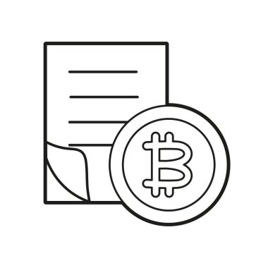 İzole edilmiş bitcoin konsepti Kripto para birimi vektörü