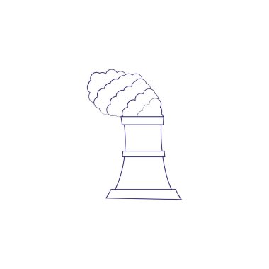 İzole üretim tesisleri ikon kirlilik kavramı taşıyıcı