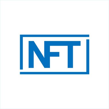 İzole edilmiş NFT simgesi Dijital Aktarım Konsepti Vecto