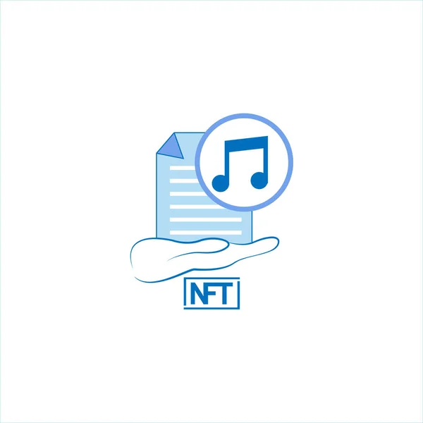 孤立したNFTアイコンデジタル取引の概念｜Vecto — ストックベクタ
