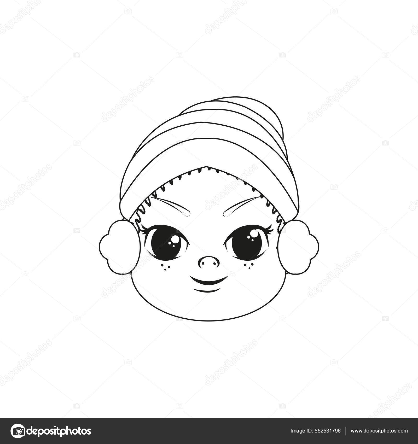 Vetores de Foto De Vetor De Emoji De Natal De Cabelo Longo e mais