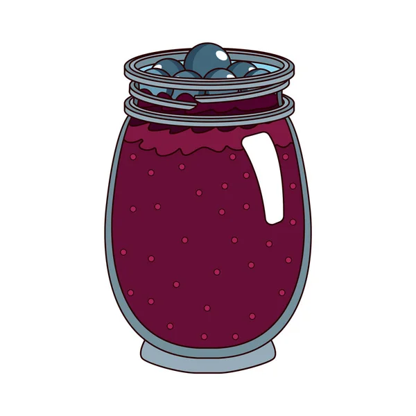 Isolado suco de uva alimento saudável vetor ilustração —  Vetores de Stock