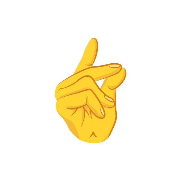 Isolated hand cartoon icon doing a gesture Vector — Stock Vector