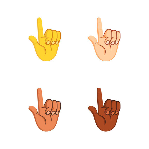 Набор различных иконок для жестов Вектор