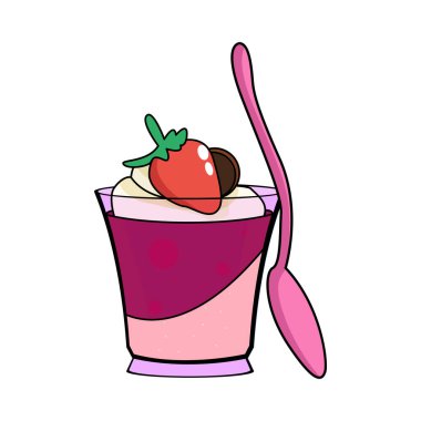 İzole edilmiş kırmızı meyveli turta gurme tatlı yiyecek taşıyıcısı