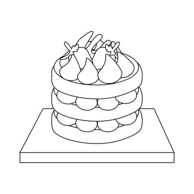 İzole edilmiş kırmızı kadife kek gurme tatlı tatlı yiyecek taşıyıcı