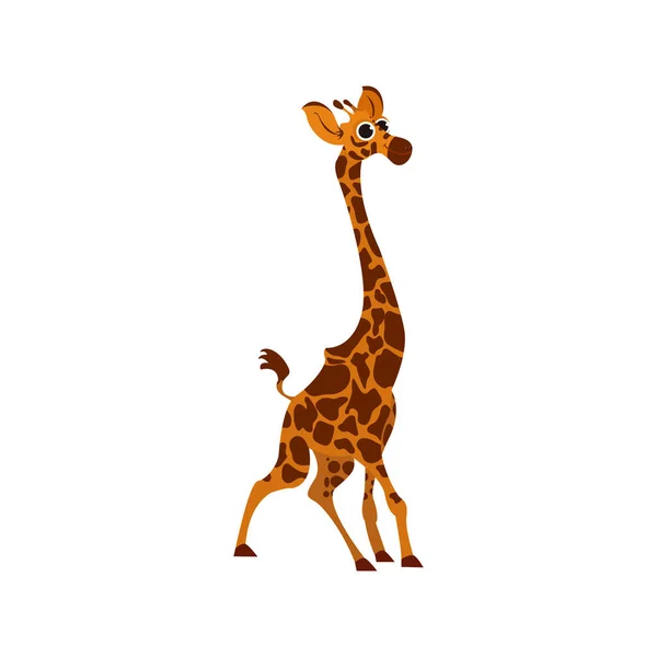 Isolated giraffe animated animals vector illustration — Stock Vector