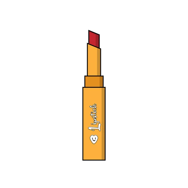 Isolierte Lippenstift Frauen Make-up Vektor Illustration — Stockvektor