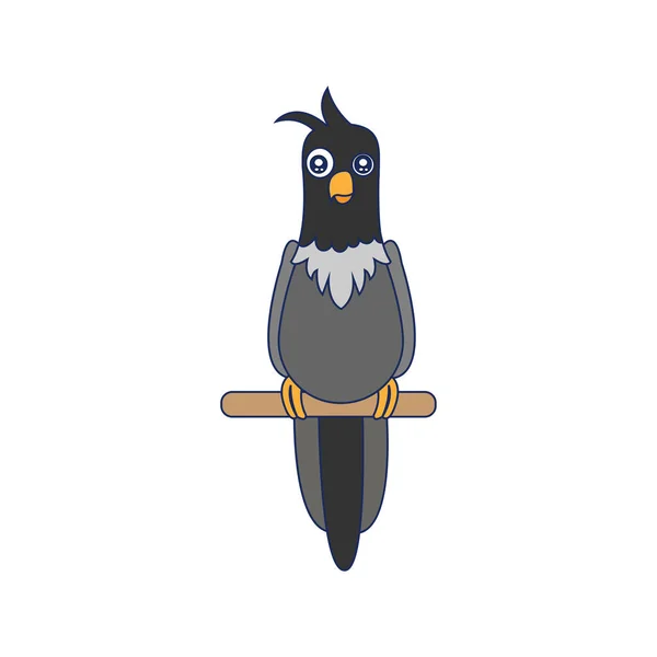 Illustration vectorielle de mouche d'oiseau de colombe isolé — Image vectorielle