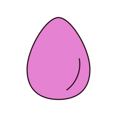 İzole edilmiş şiir rengi makyaj vektörü çizimi