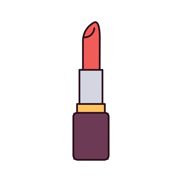 Lápiz labial aislado color maquillaje vector ilustración — Archivo Imágenes Vectoriales