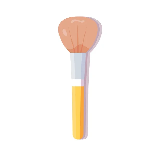 Isolerad pensel färg makeup vektor illustration — Stock vektor