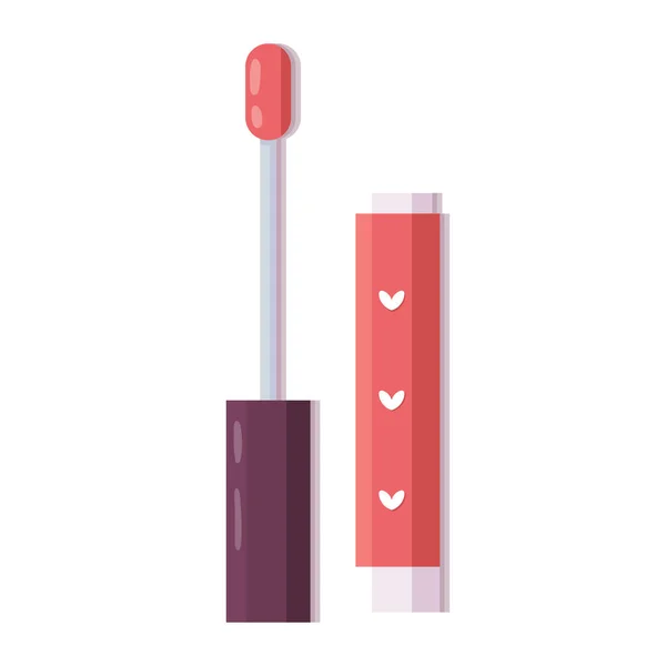 Isolierte Lippenstift Farbe Make-up Vektor Illustration — Stockvektor