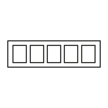 İzole edilmiş göz farı makyaj vektörü çizimi