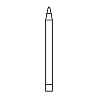 İzole edilmiş göz kalemi çizimi makyaj vektörü çizimi