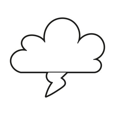 İzole edilmiş bulut canlandırılmış temiz enerji vektörü çizimi