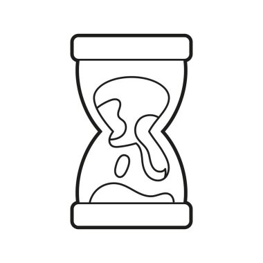 İzole edilmiş zaman dilimi canlandırılmış temiz enerji vektörü çizimi