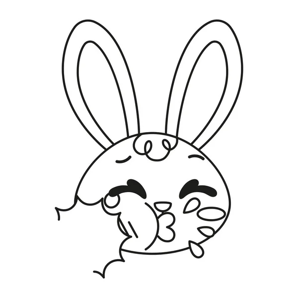 在休克兔漫画中被分离的阿凡达病媒 — 图库矢量图片