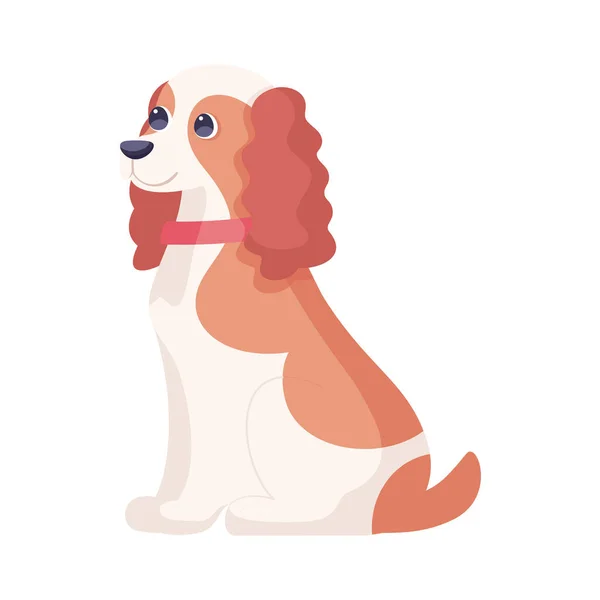 Izolowane słodkie cocker spaniel pies rasa kreskówka wektor — Wektor stockowy