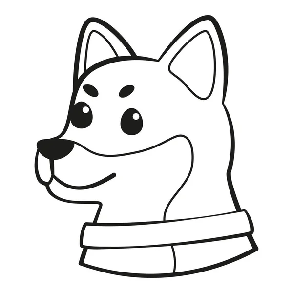 Isolado bonito corgi cão raça desenho animado Vector — Vetor de Stock