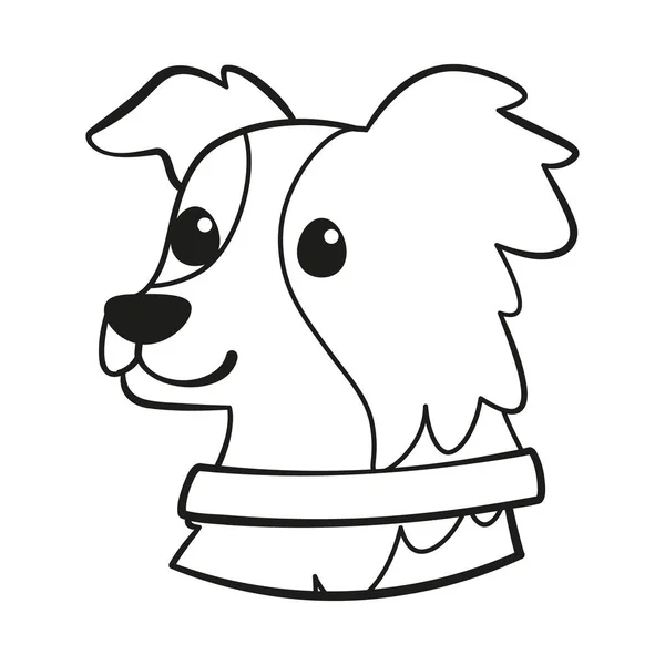 Απομονωμένο χαριτωμένο σκυλί φυλή κινουμένων σχεδίων Διάνυσμα — Διανυσματικό Αρχείο