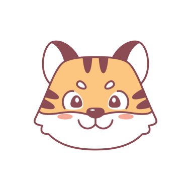 İzole edilmiş şirin aslan avatarı Zodiac İşaret Vektörü