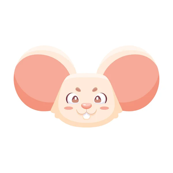 Izolovaný roztomilý krysí avatar znamení zvěrokruhu vektor — Stockový vektor