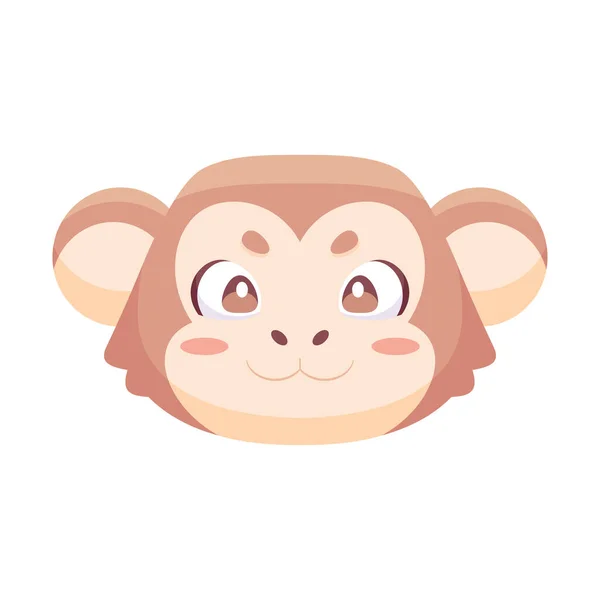 Isolated cute monkey avatar Zodiac sign Vector — Stock Vector