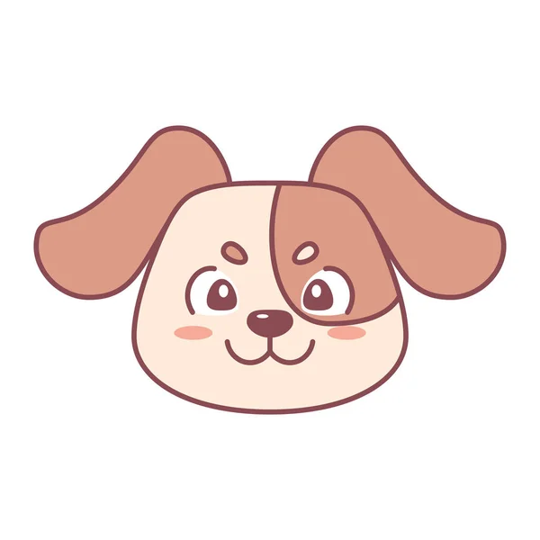 Isolato carino cane avatar segno zodiacale vettore — Vettoriale Stock