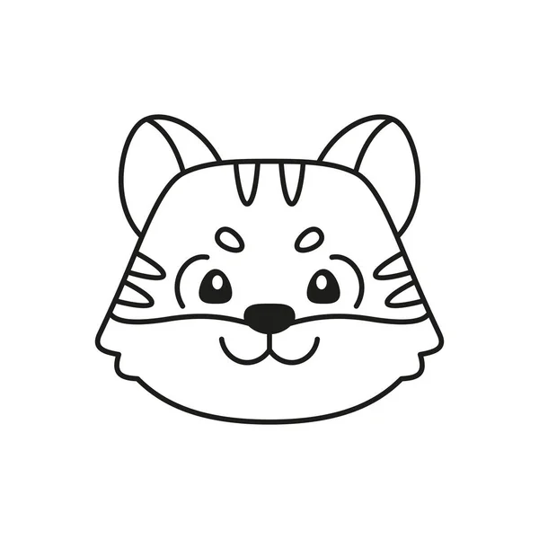 Isolé avatar lion mignon signe du zodiaque vecteur — Image vectorielle