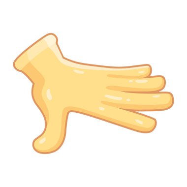 İzole edilmiş el karikatürü ikonu bir jest vektörü yapıyor