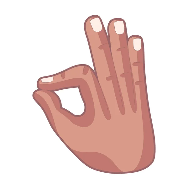 Izolovaný ruční kreslený ikona dělá gesto vektor — Stockový vektor