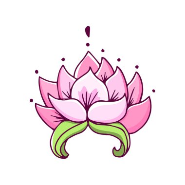 Suluboya tekniğinde izole çiçek vektörü