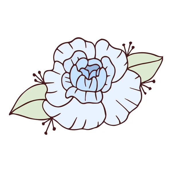 Isolated sketch of a flower Spring time Vector — Image vectorielle