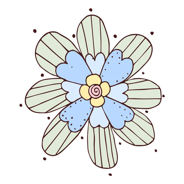 Isolated sketch of a flower Spring time Vector — Archivo Imágenes Vectoriales