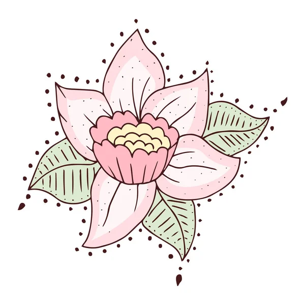 Bahar Zamanı Vektörü 'nün izole edilmiş bir eskizi.